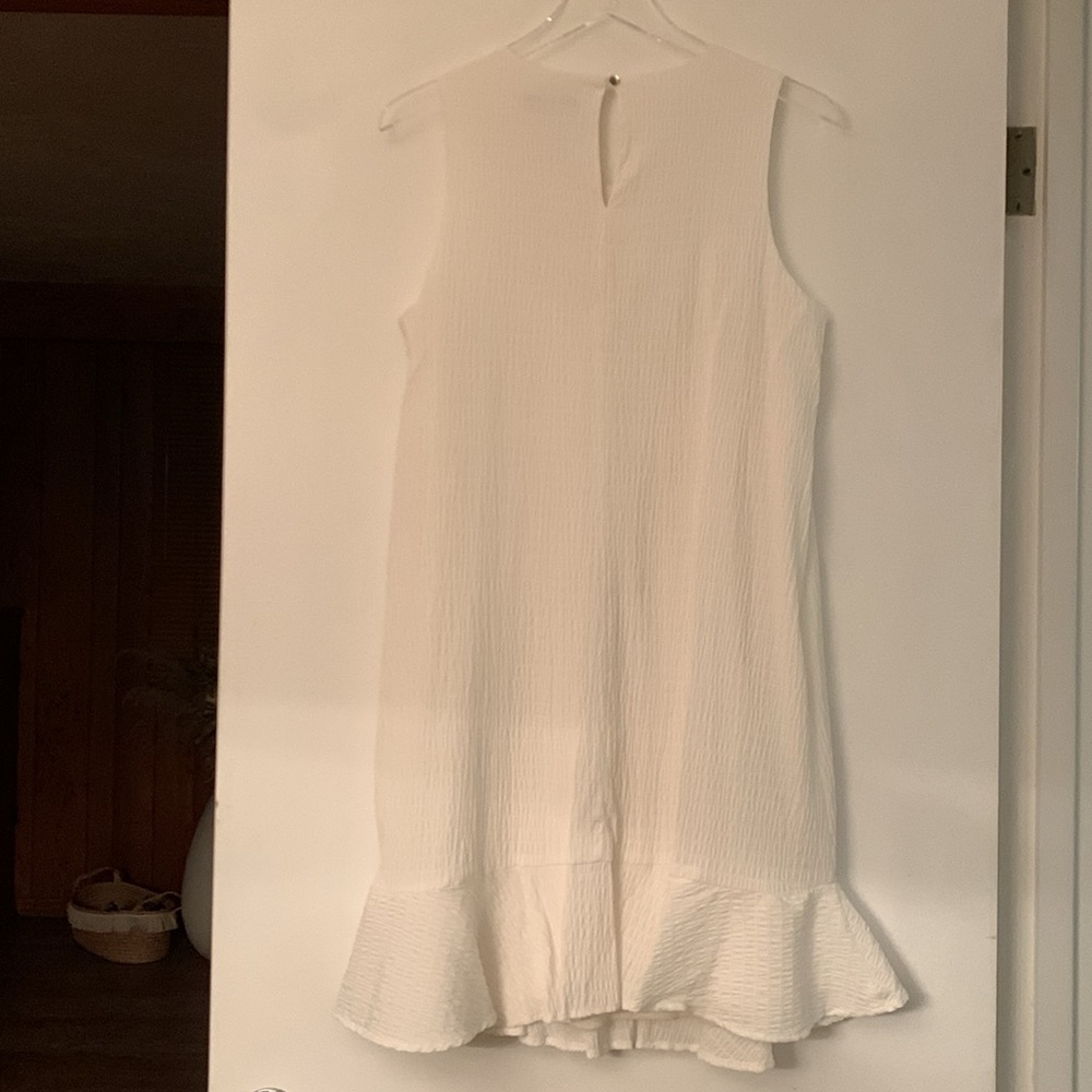 Tommy Hilfiger White Shirred Dress - Picture 2 of 6
